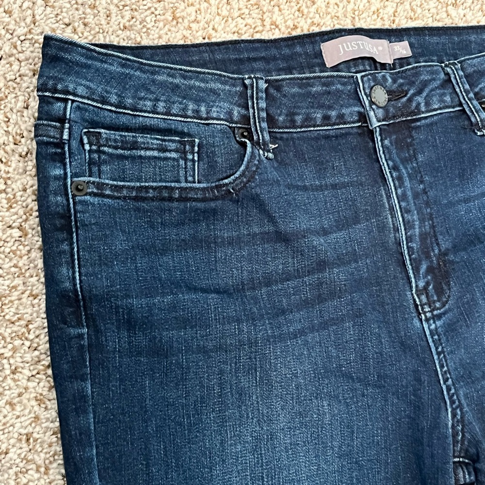 Just USA Dark Blue Flare Jeans - Picture 3 of 9
